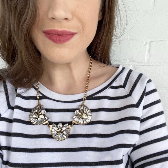 "Tenley" Necklace || Clear Crystal Statement - Picture 9 of 13